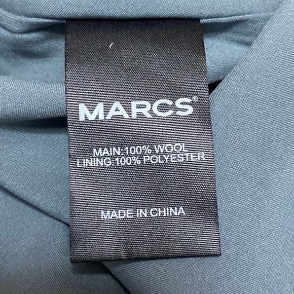 MARCS Women's Gray 100% Wool High Waisted Zip Flare A Line Mini Skirt Size 6 - Picture 5 of 5